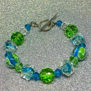 Handmade glass bracelet